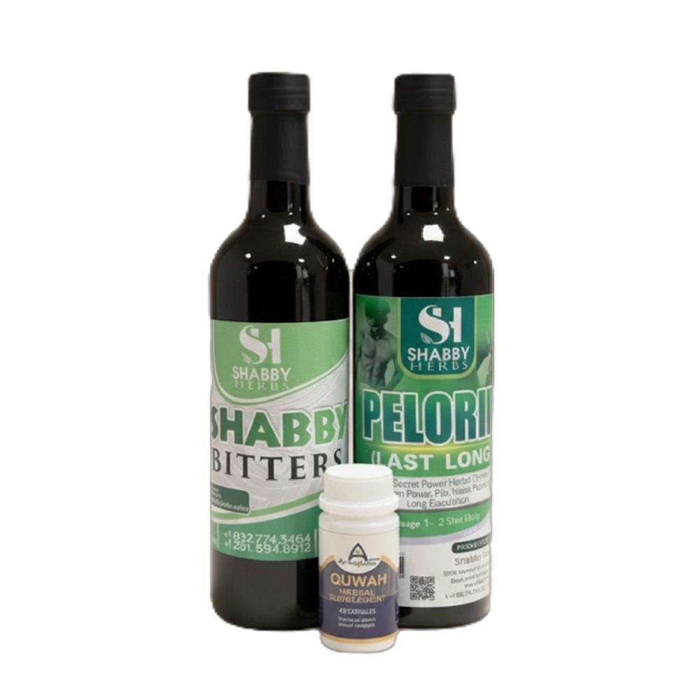 Shabby Bitters, Pelorie & Quwah Herbal Capsule
